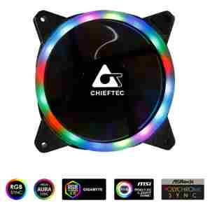 Ventilator Chieftec AF-12RGB 120mm, črna RGB