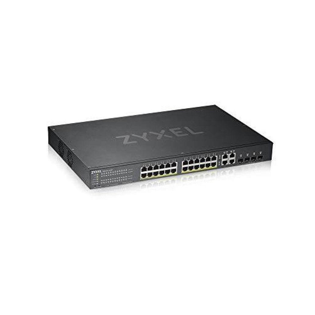 STIKALO 24-PORT + 4x SFP ZyXEL GS1920-24HPv2 PoE+ Managed Rackmount (GS192024HPV2-EU0101F)