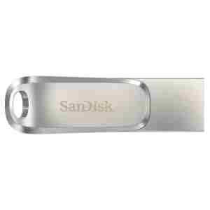 Spominski ključek 64GB USB3.1/USB-C Sandisk Ultra Dual 150MB/s 50MB/s kovinski duo srebrn (SDDDC4-064G-G46)