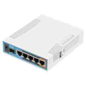 Usmerjevalnik brezžični Mikrotik hAP ac WiFi5 802.11ac AC1750 1300Mbit/s dualband 1xSFP 5xLAN 2x notranja antena (RB962UiGS-5HacT2HnT)