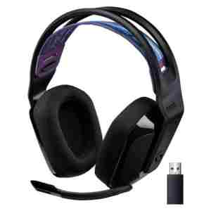 Slušalke brezžične Logitech naglavne z mikrofonom USB G535 črne LightSpeed (981-000972)