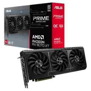 Grafična kartica AMD RX9070 XT Asus Prime OC Edition - 16GB GDDR6  | 1xHDMI 2.1a 3xDisplayport 1.4a (90YV0L71-M0NA00)