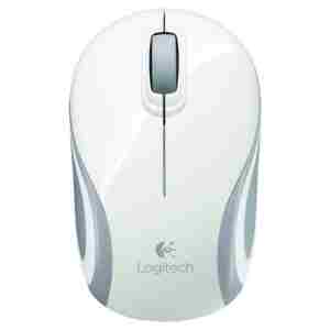 Miš  Logitech NoteBook Brezžična M187 optična nano bela (910-002736)