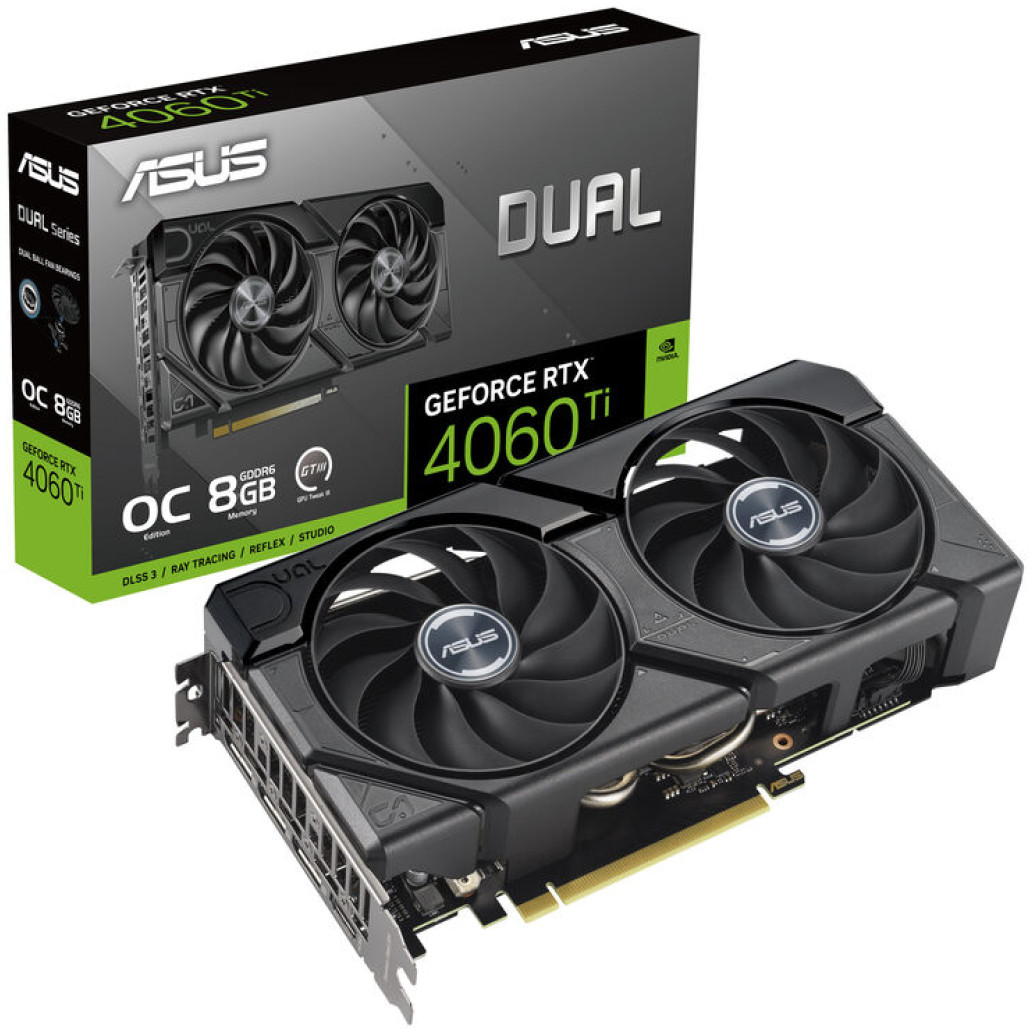 Grafična kartica nVidia RTX4060Ti Asus Dual - 8GB GDDR6 (90YV0J49-M0NA00)
