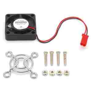 Raspberry Pi 4 Model B brezkrtačni ventilator 30x30x7 z mrežico - črn