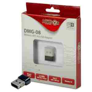 Brezžični mrežni adapter USB 2.0 Inter-Tech WiFi4 802.11n N150 150Mbit/s Nano BT 4.0 (88888150)