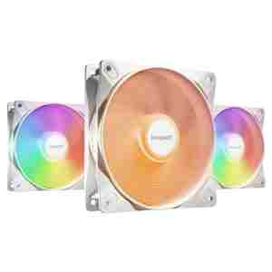 Ventilator be quiet! Light Wings LX 120mm bela RGB (3 pack)