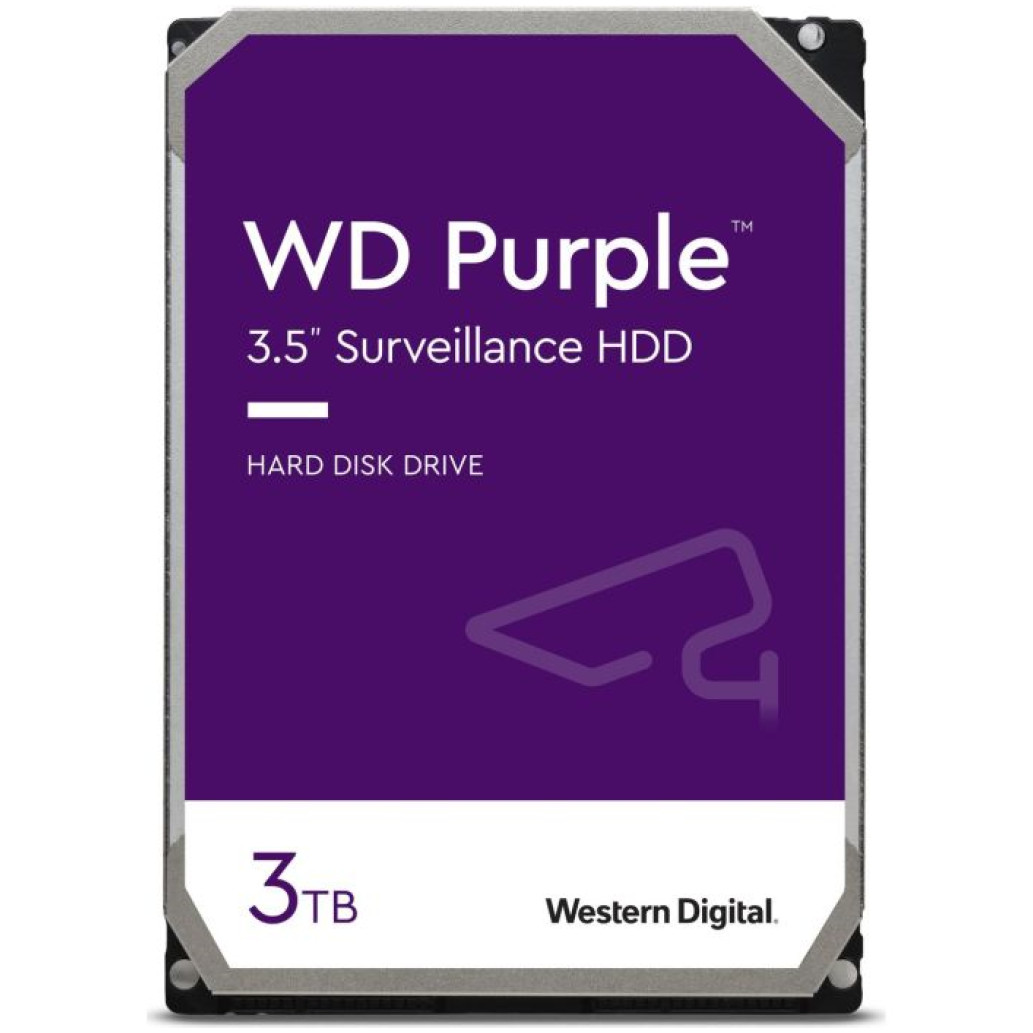 Trdi disk 3TB WD WD33PURZ - Purple 256MB 5400rpm - primeren za snemalnike 24/7 (WD33PURZ)