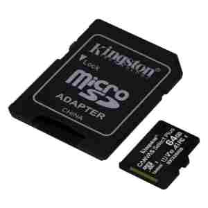 Spominska kartica SDXC-Micro 64GB Kingston Canvas Select Plus 100MB/s/85MB/s U1 V10 UHS-I +adapter (SDCS2/64GBSP)
