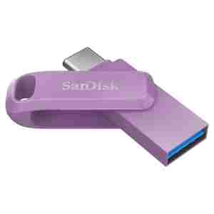 Spominski ključek 128GB USB 3.2/USB-C Sandisk Ultra Dual Drive Go 400MB/s vrtljiv roza (SDDDC3-128G-G46L)