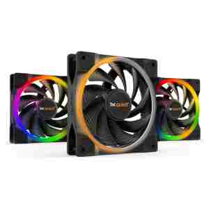 Ventilator be quiet! Light Wings Triple-Pack 120mm črna RGB 4-pin PWM