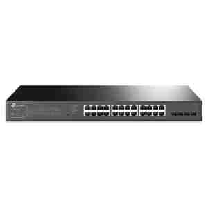 STIKALO 24-PORT POE+ + 4x SFP TP-Link gigabit 10/100/1000 (TL-SG2428P)