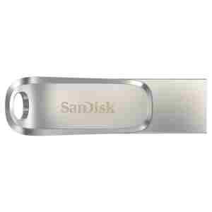 Spominski ključek 32GB USB 3.2/USB-C Sandisk Ultra Dual Luxe 150MB/s kovinski vrtljiv srebrn (SDDDC4-032G-G46)