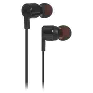 Slušalke žične ušesne 1x 3,5mm stereo JBL T210 z mikrofonom črne (JBLT210BLK)