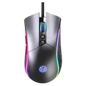 Miš USB Inphic PW6 optična gaming RGB 4800DPI - siva