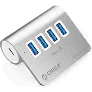 USB-C hub s 4 vhodi, 4x USB-A 3.2 Gen1, 5Gbps, ALU, ORICO M3U4-05