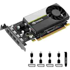 Grafična kartica NVIDIA T1000, 8GB GDDR6, PCIe 3.0 x16, 4x mDP-DP, Low Profile, PNY