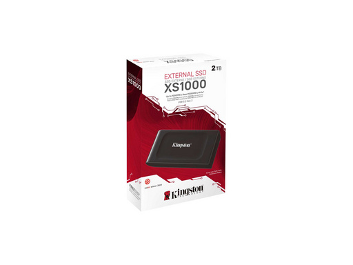 Zunanji SSD 2TB Type-C USB 3.2 Gen2 NVMe, Kingston XS1000, črn (SXS1000/2000G) - slika 3
