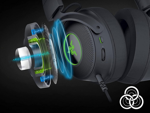 Slušalke Razer Kraken Kitty V2 Pro, črne - slika 4