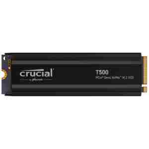 SSD 1TB M.2 80mm PCI-e 4.0 x4 NVMe, CRUCIAL T500 Heatsink (CT1000T500SSD5)