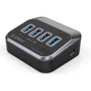 USB-C hub s 4 vhodi, 4x USB-A 3.2 Gen1, 5Gbps, črn, ORICO M3U3-4A-05