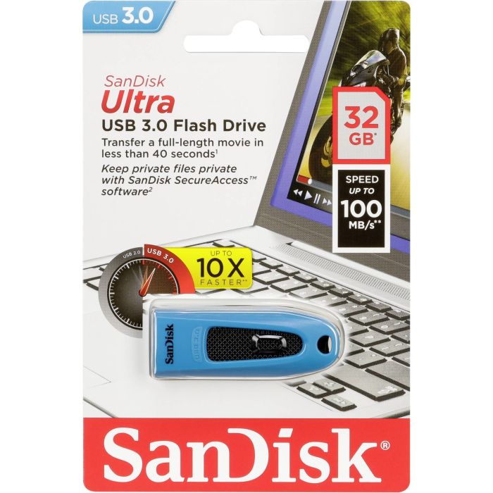 Sandisk Ultra 32GB USB3.0 moder spominski ključek - slika 2