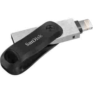 SanDisk iXpand Flash Drive Go 128GB - USB3.0 + Lightning - for iPhone and iPad