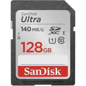 SanDisk Ultra 128GB SDXC spominska kartica 140MB/s