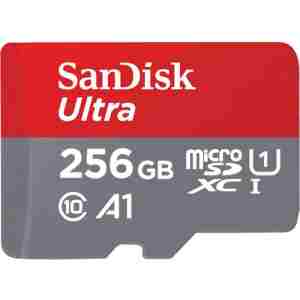 SanDisk Ultra microSDXC 256GB + SD Adapter 150MB/s  A1 Class 10 UHS-I