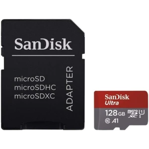 SanDisk Ultra microSDXC 128GB + SD Adapter 140MB/s A1 Class 10 UHS-I