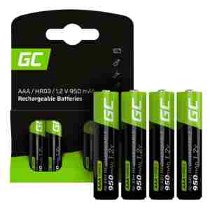 Green Cell polnljivi akumulatorji 4x AAA HR03 950mAh