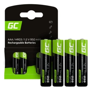 Green Cell polnljivi akumulatorji 4x AAA HR03 950mAh