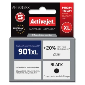 Activejet AH-901BRX Ink (HP 901XL CC654AE; Premium; 20 ml; črna)
