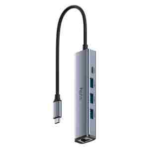 Cudy UH605 USB 3.2 Gen 1 (3.1 Gen 1) Type-C 5000 Mbit/s srebrn