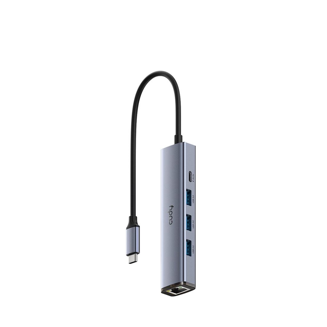 Cudy UH605 USB 3.2 Gen 1 (3.1 Gen 1) Type-C 5000 Mbit/s srebrn