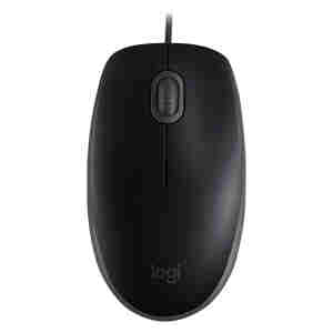 Logitech miška B110 Silent, črna