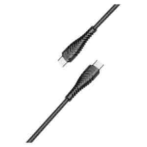 VEGER kabel Type C na Type C PD 3A 60W V106 1.2m, črn