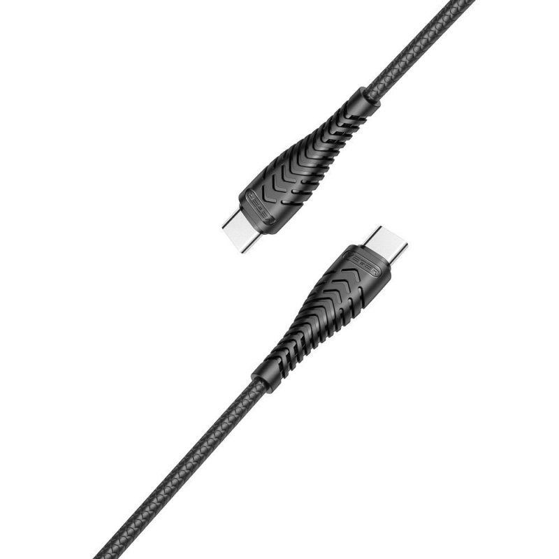 VEGER kabel Type C na Type C PD 3A 60W V106 1.2m, črn