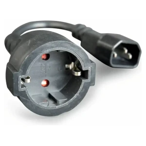 UPS napajalni adapter 220 IEC 320 C14 – SCHUKO (Ž) 0,15m črn Cablexpert