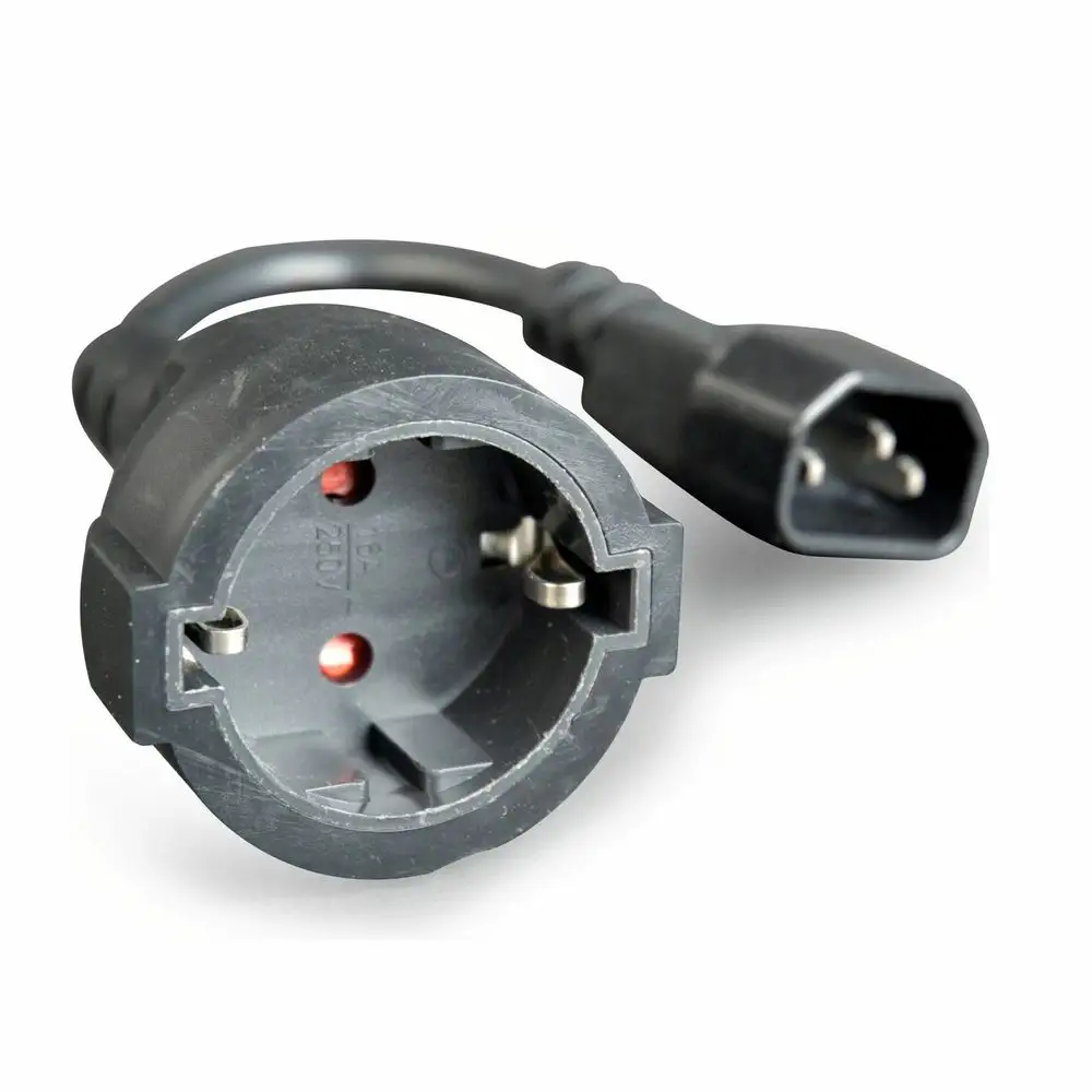 UPS napajalni adapter 220 IEC 320 C14 – SCHUKO (Ž) 0,15m črn Cablexpert