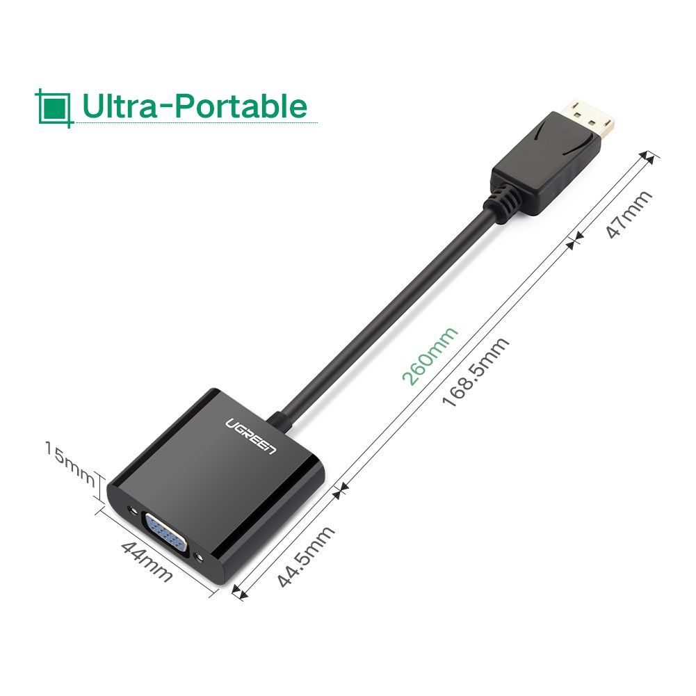Ugreen DisplayPort na VGA adapter - box - slika 3