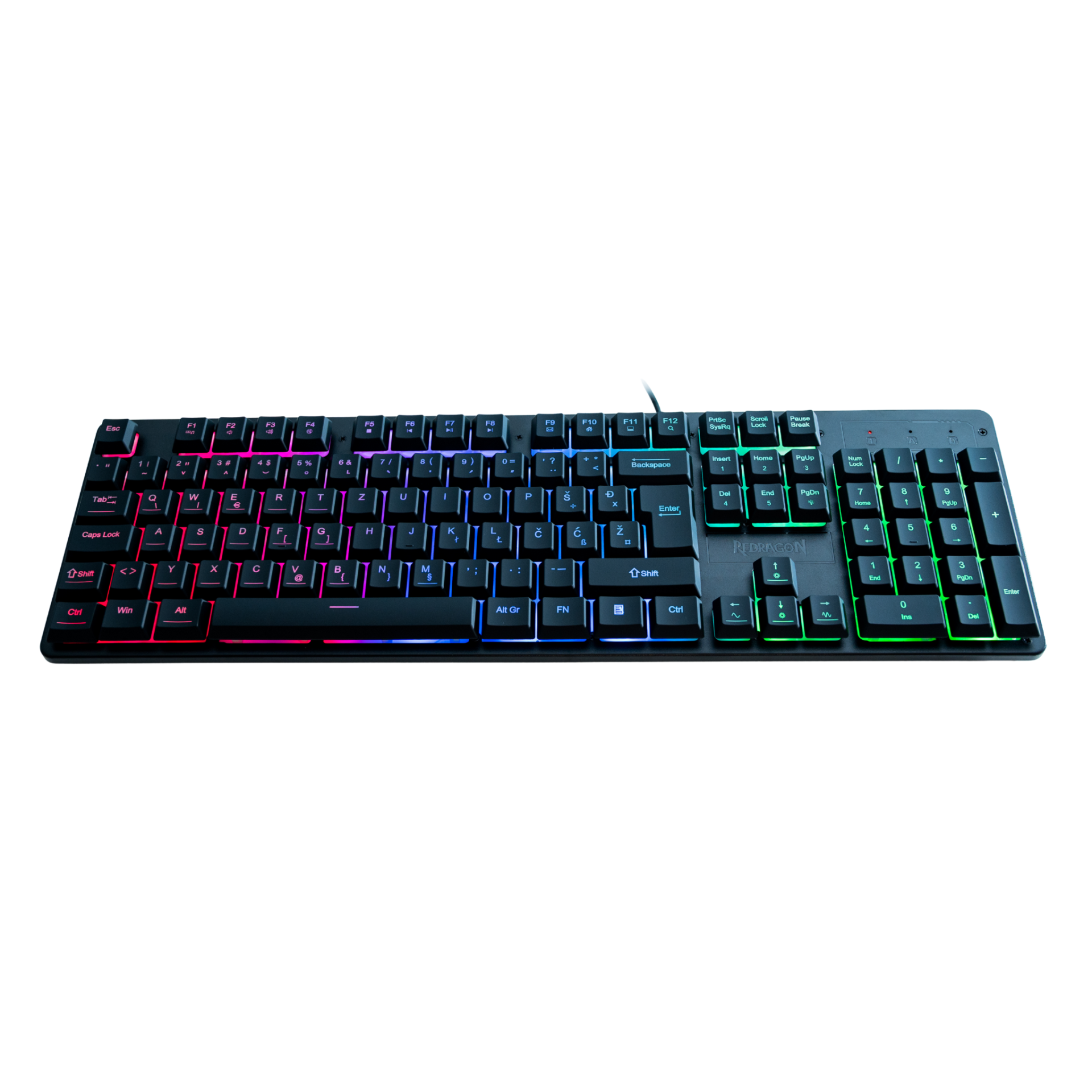 REDRAGON NETHERBANE K521 RGB TIPKOVNICA SLO/CRO - slika 2
