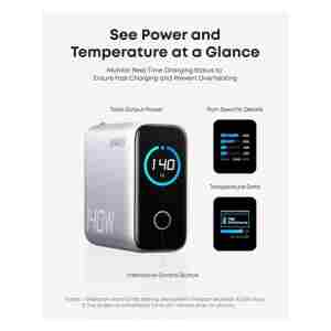 Anker 140W polnilec za prenosni računalnik, siv