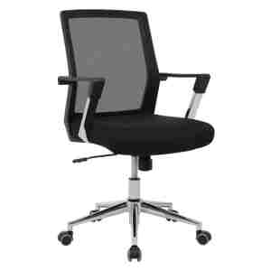 SONGMICS pisarniški stol črn OBN83B