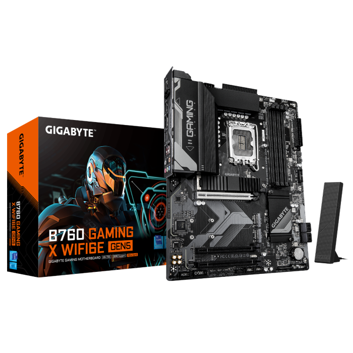 GIGABYTE B760 GAMING X WIFI6E GEN5, DDR5, SATA3, USB3.2Gen2, DP, WiFi, LGA1700 ATX
