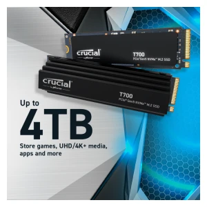 Crucial T700 1TB PCIe Gen5 NVMe M.2 SSD