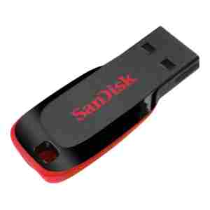SanDisk 128GB Cruzer Blade USB-A 2.0 USB ključ (rdeč)