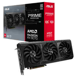 Grafična kartica AMD RX 9070 Asus Prime OC - 16GB GDDR6  | 1xHDMI 2.1b 3xDisplayport 2.1a (90YV0LI1-M0NA00)