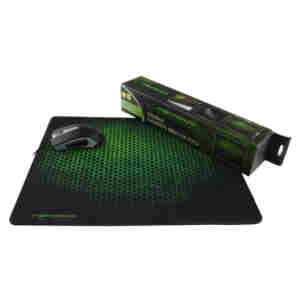 Podloga za miško Esperanza EA146G Črna, zelena  440x354mm