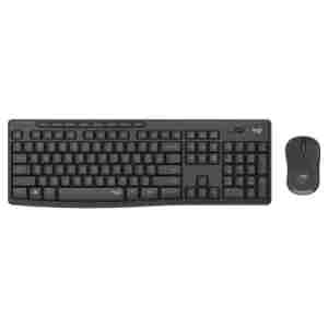 Tipkovnica in miš Logitech brezžična desktop MK295 SLO grafitna silent 920-009809